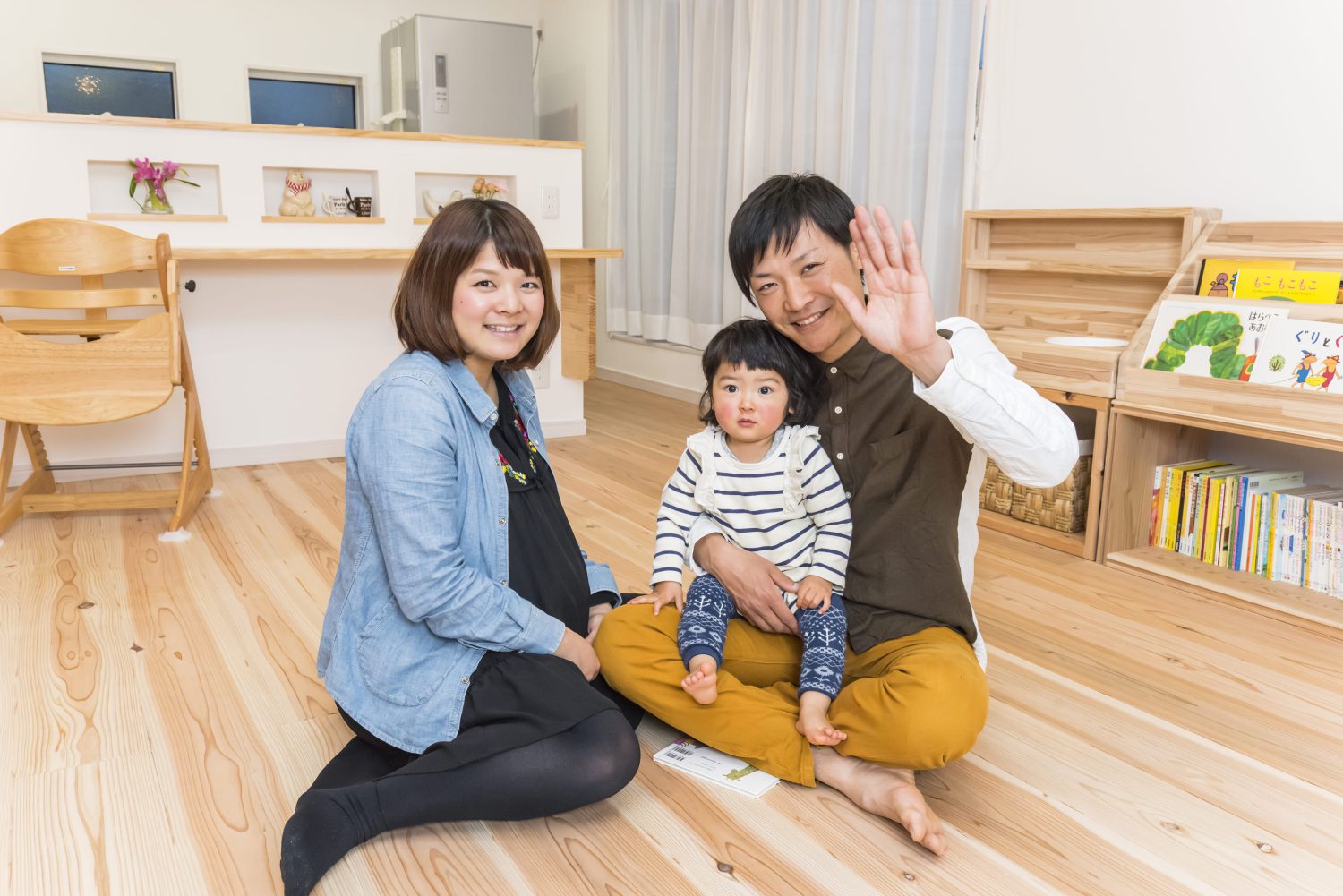 暮らしに合わせた2階にリビングの家