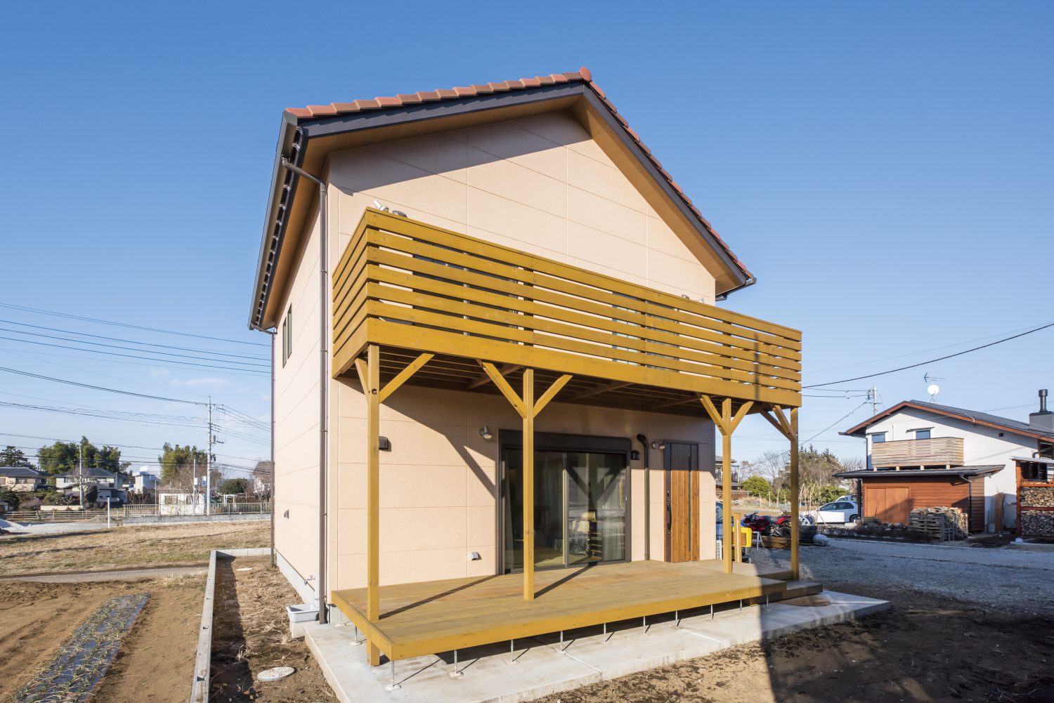 素材と設備にこだわった無垢の家